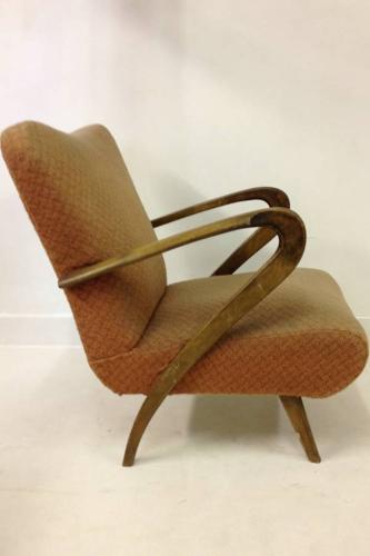 A pair of 1950s Italian armchairs