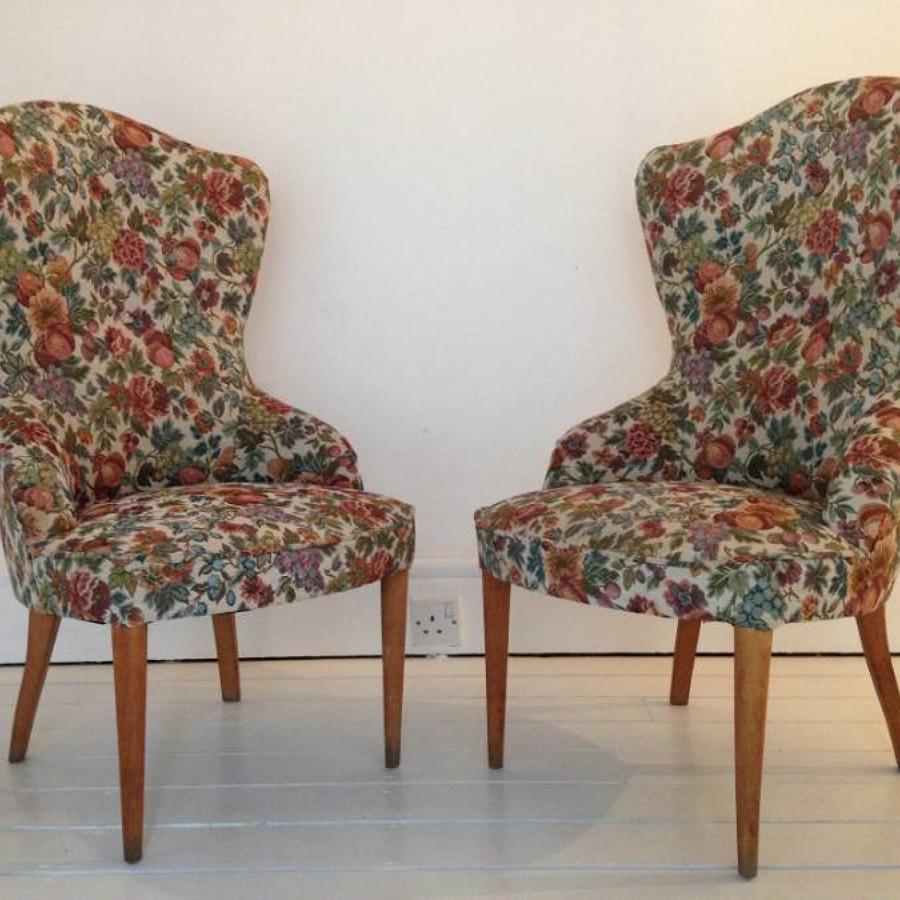 A pair of 1950s Italian chairs