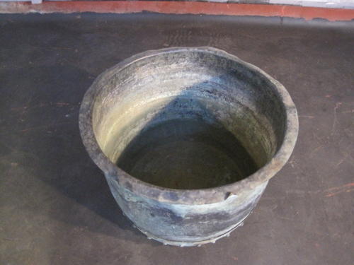 Antique copper planter