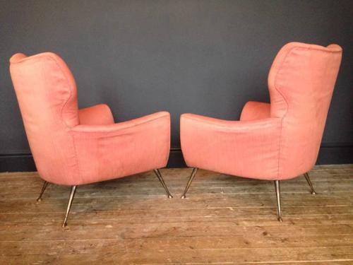 A pair of Italian armchairs
