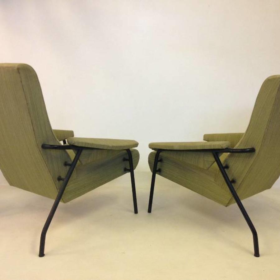 A pair of Italian 1960s armchairs