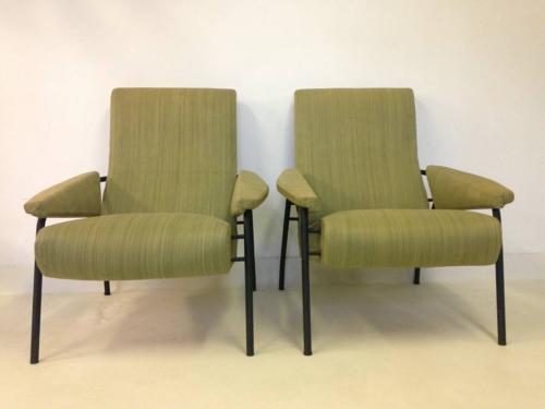 A pair of Italian 1960s armchairs
