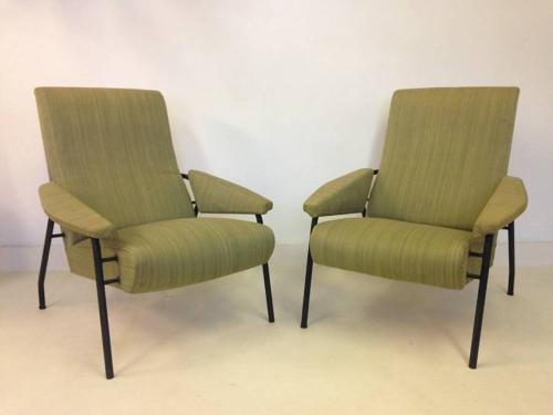 A pair of Italian 1960s armchairs