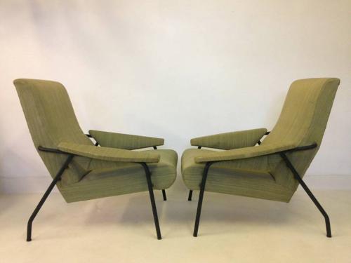 A pair of Italian 1960s armchairs
