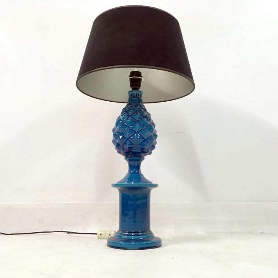 1970s ceramic pineapple lamp by Pol Chambost