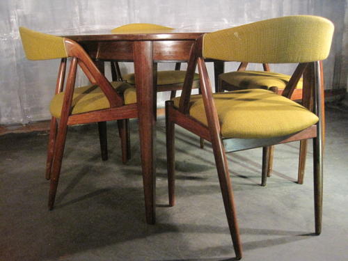 Large rosewood dining table by Omann Jun