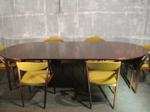 Large rosewood dining table by Omann Jun