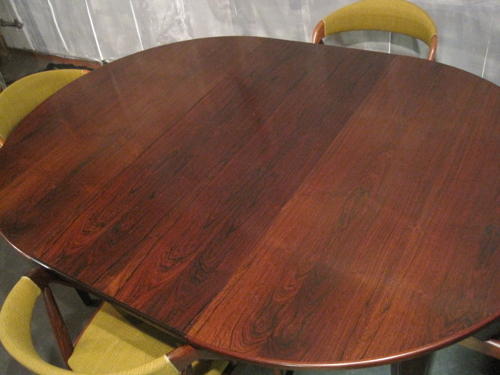 Large rosewood dining table by Omann Jun