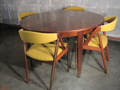 Large rosewood dining table by Omann Jun