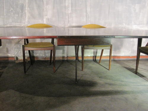 Large rosewood dining table by Omann Jun