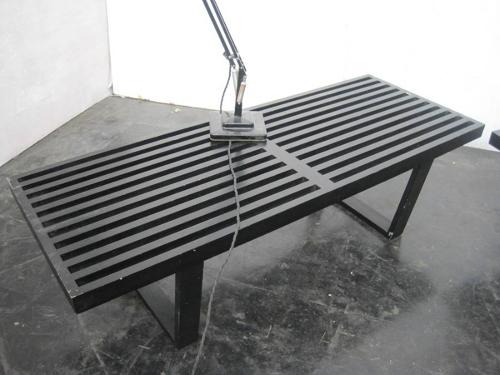 A pair of George Nelson benches