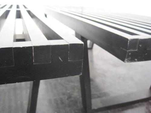 A pair of George Nelson benches