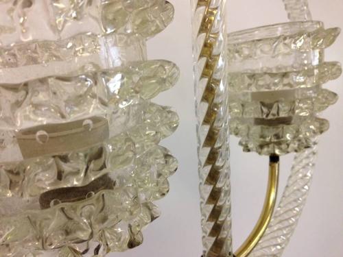 Venetian glass ceiling light by Barovier and Toso