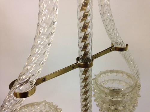 Venetian glass ceiling light by Barovier and Toso