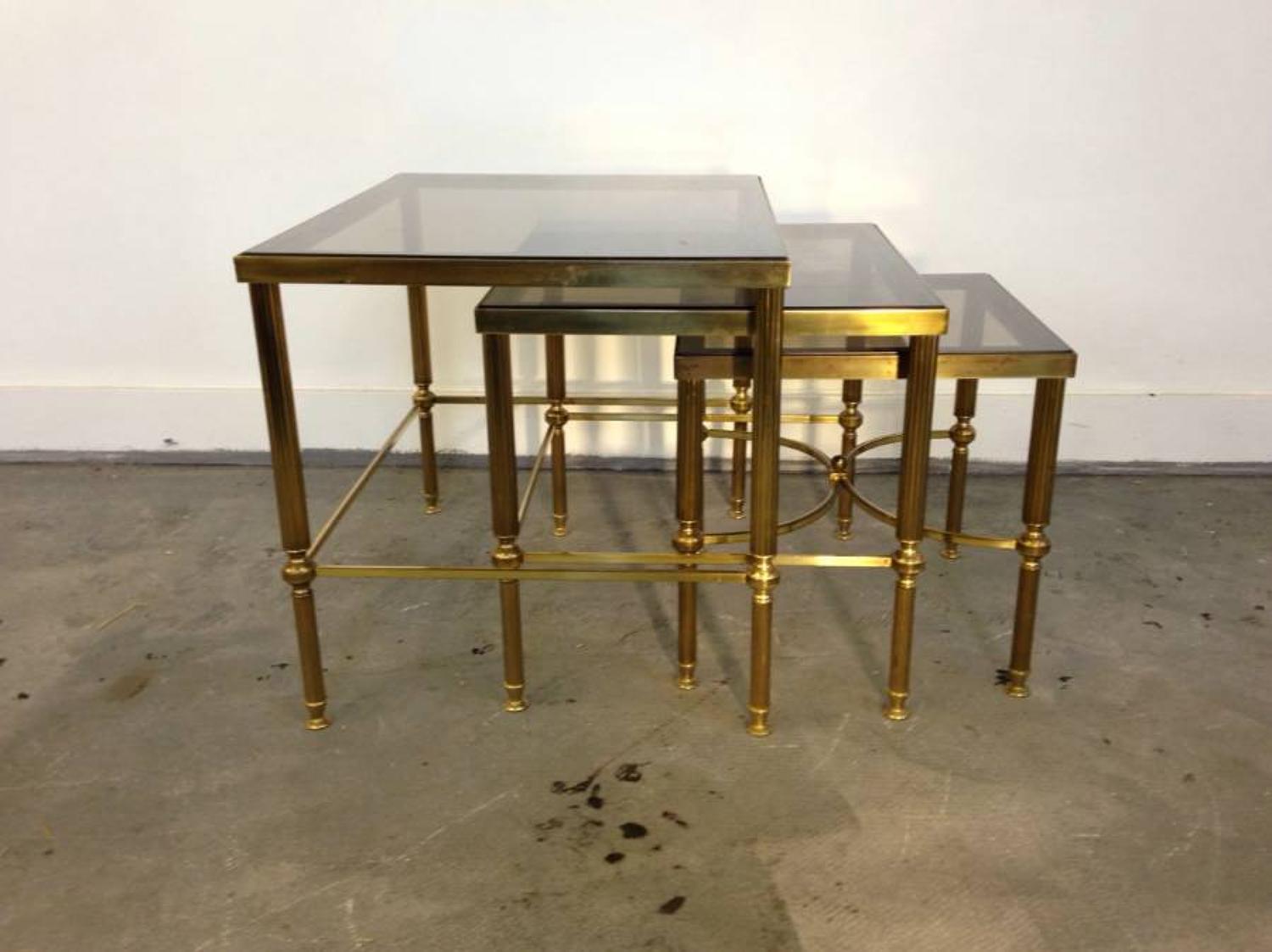 Brass nest of tables