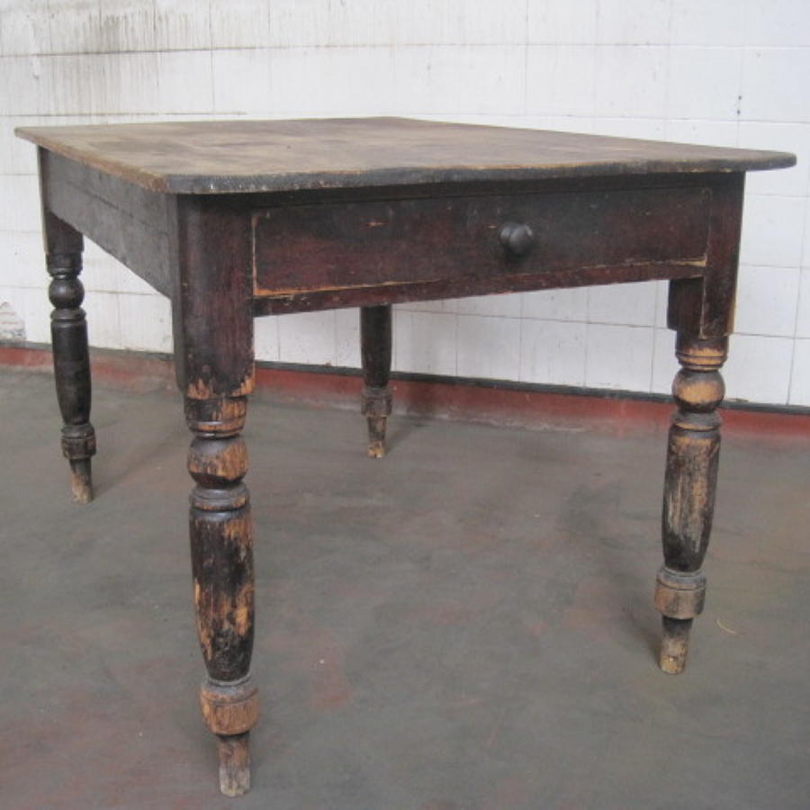 Victorian pine farmhouse table