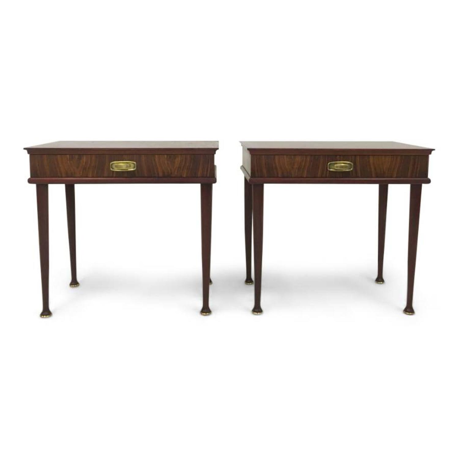A pair of 1960s Italian rosewood bedside tables