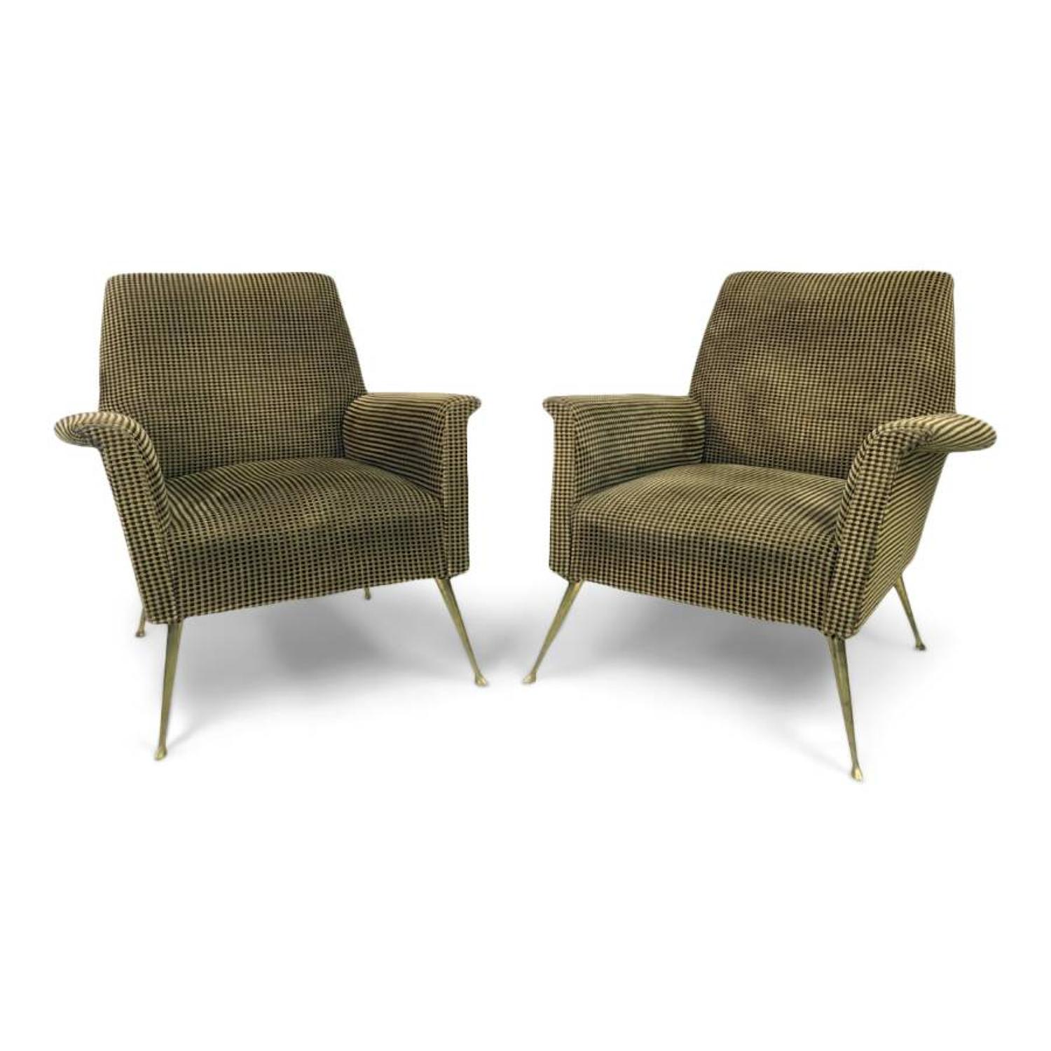 A pair of 1960s Italian armchairs