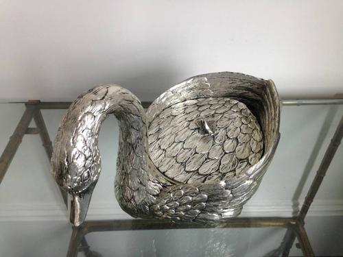 Swan ice bucket by Mauro Manetti