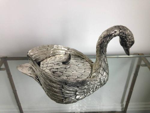 Swan ice bucket by Mauro Manetti