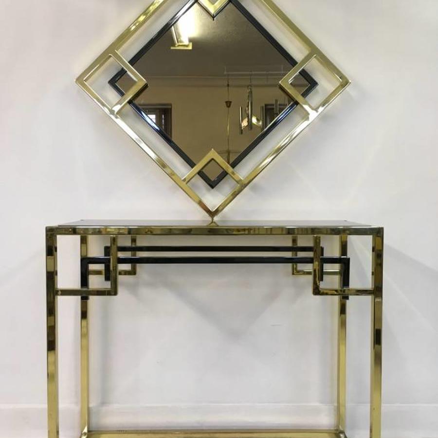 Console table and mirror by Belgo Chrom