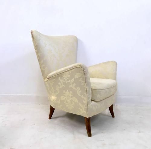A pair of 1950s  Italian armchairs