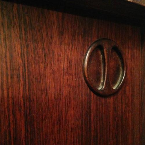 1960s Italian rosewood wall unit and shelves