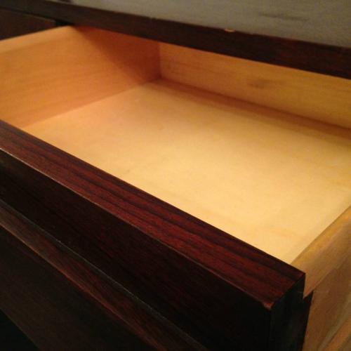 1960s Italian rosewood wall unit and shelves
