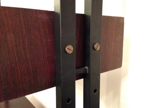 1960s Italian rosewood wall unit and shelves