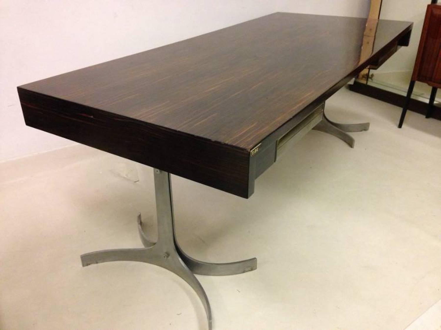 Large rosewood desk by Trau