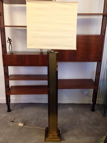 Gilt brass standard lamp