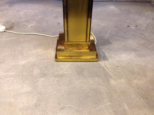 Gilt brass standard lamp
