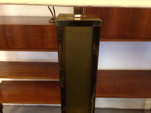 Gilt brass standard lamp
