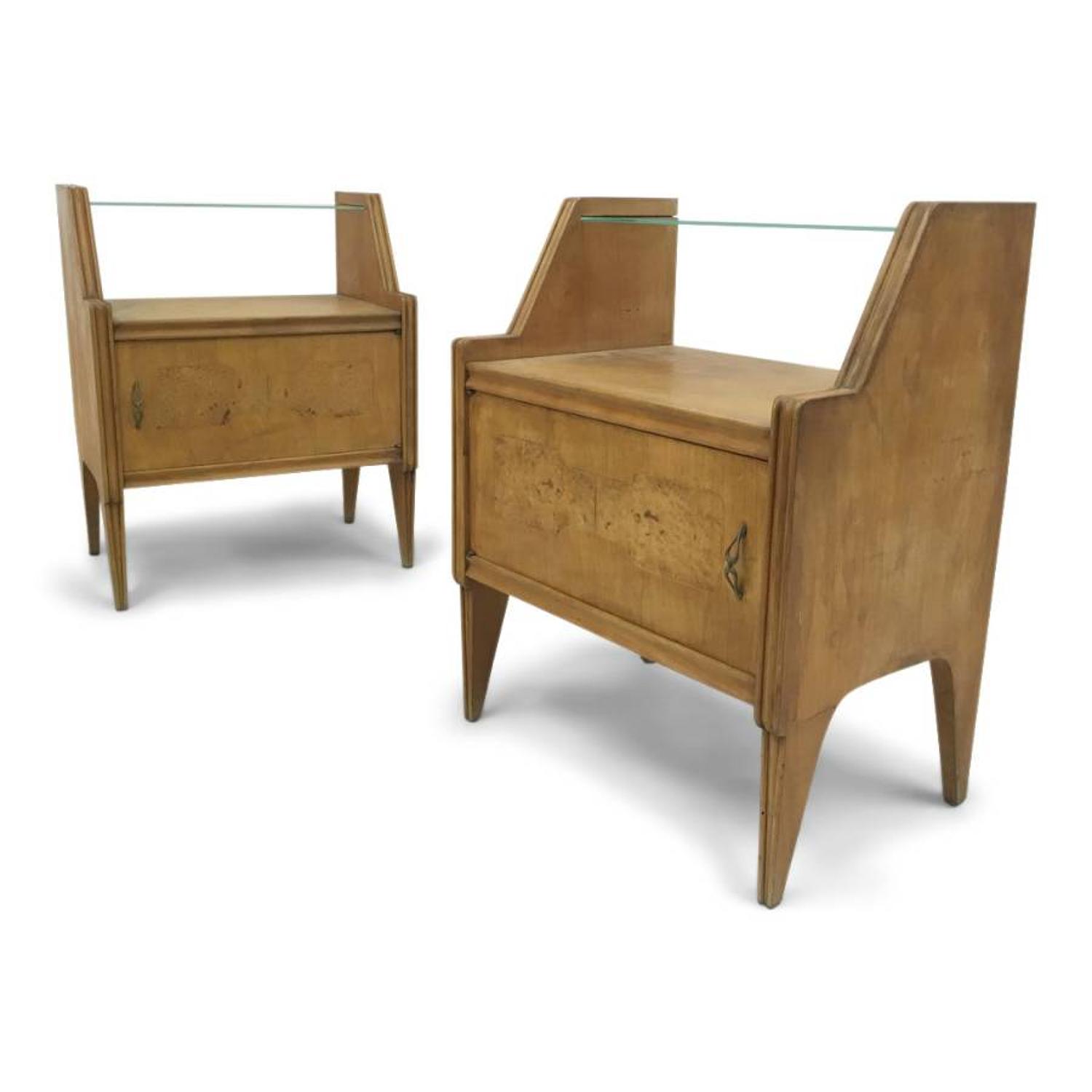 A pair of 1950s Italian bedside tables