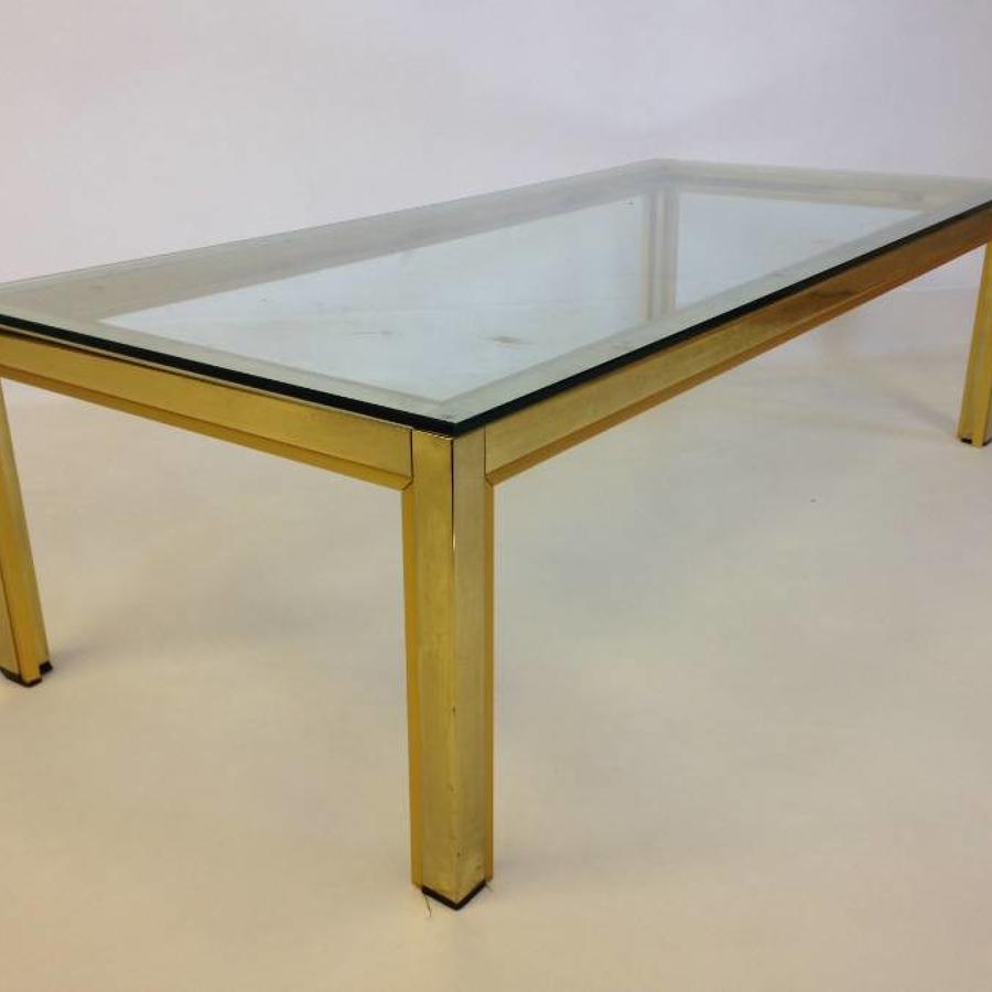 Gilt brass coffee table