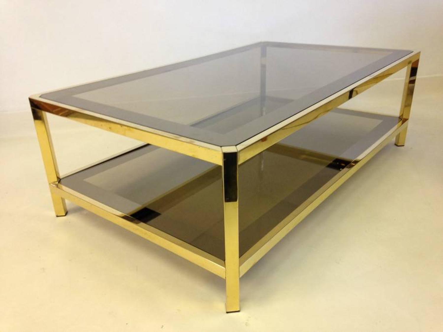 1970s two tier coffee table