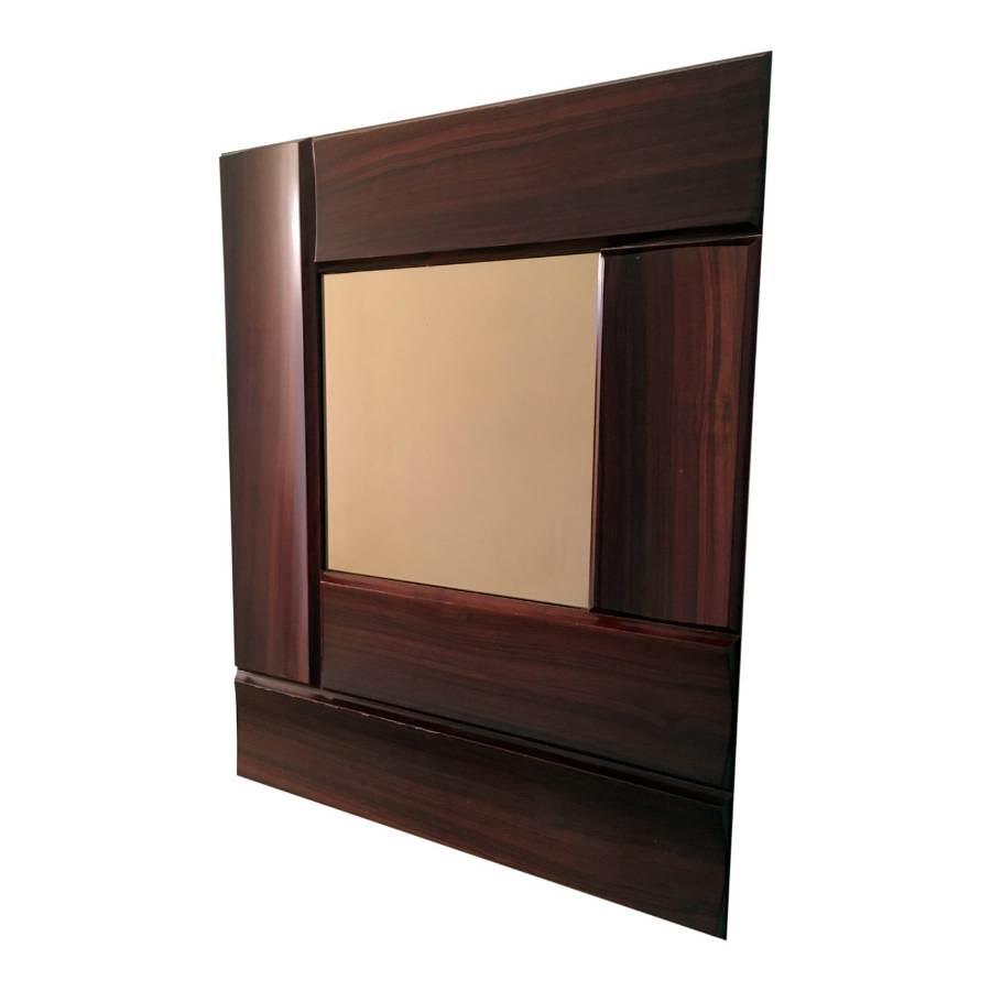 Italian rosewood framed mirror