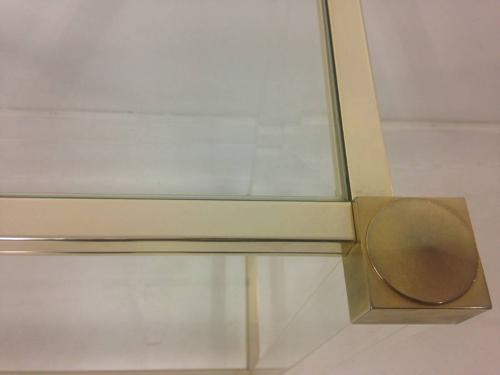 Lucite console table by Pierre Vandel