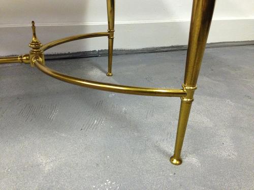 Brass and marble coffee table