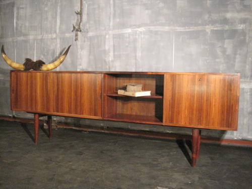 Long Danish rosewood sideboard