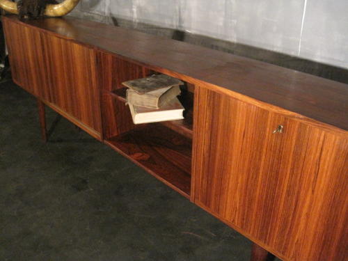 Long Danish rosewood sideboard