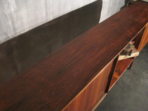 Long Danish rosewood sideboard