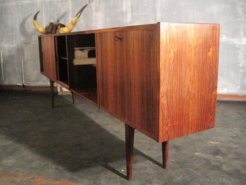 Long Danish rosewood sideboard