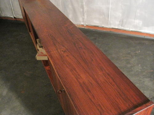 Long Danish rosewood sideboard