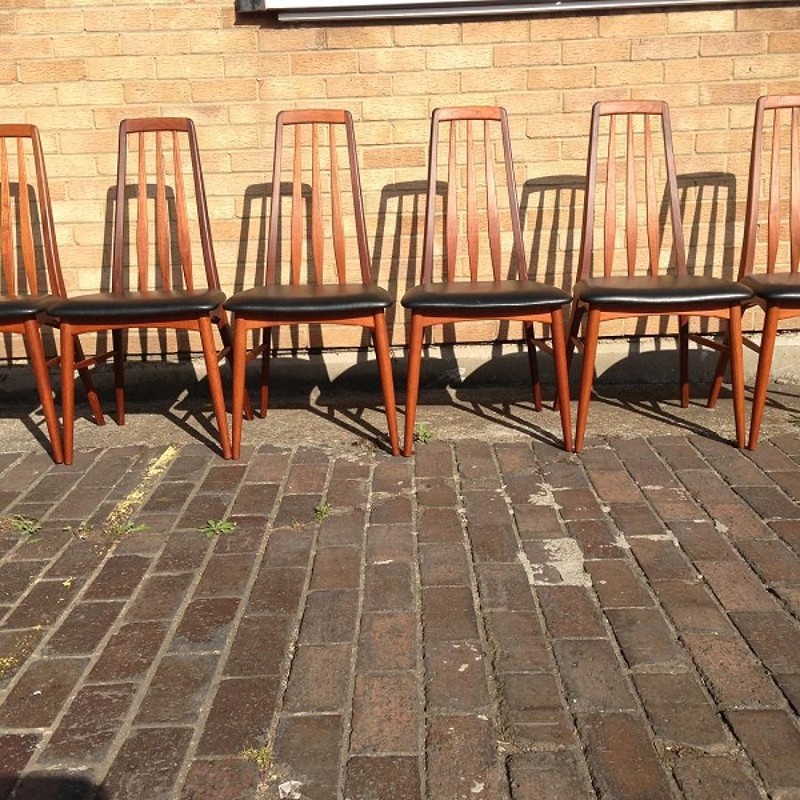 A set of six teak dining chairs by Koefoeds Hornslet