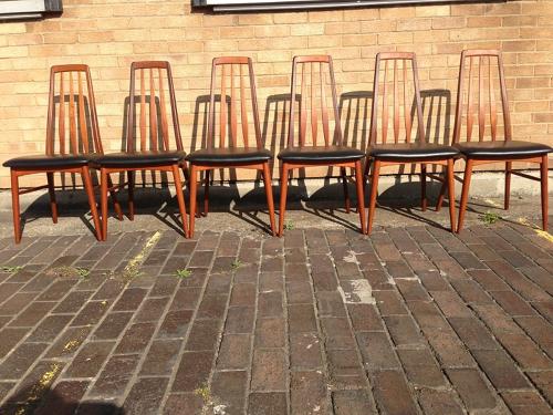 A set of six teak dining chairs by Koefoeds Hornslet