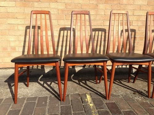 A set of six teak dining chairs by Koefoeds Hornslet