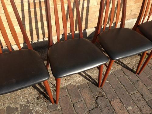 A set of six teak dining chairs by Koefoeds Hornslet