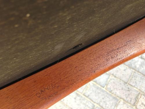 A set of six teak dining chairs by Koefoeds Hornslet