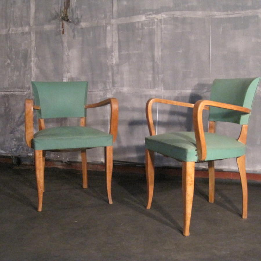 Pair of French bridge chairs